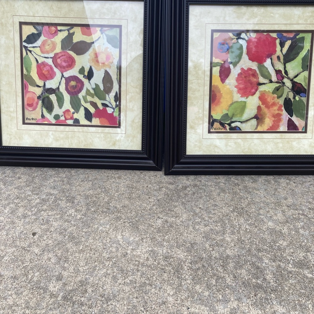 Flower framed prints (2)